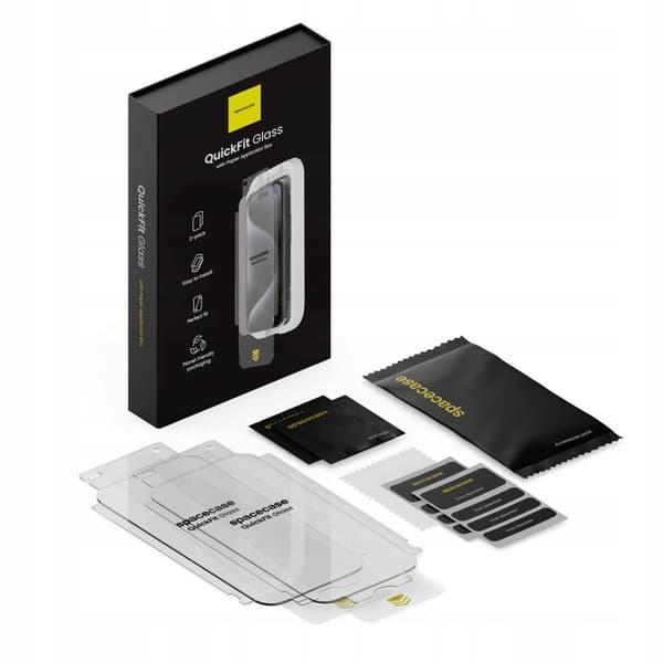 Spacecase Quickfit Herdet Glass For Iphone 13 13 Pro 14 Se4 2025