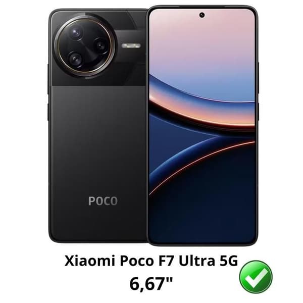 Härdat Glas - Phonillico® - Xiaomi Poco F7 ULTRA 5G - 2-pack - Repellenta mot repor - Skärmskydd
