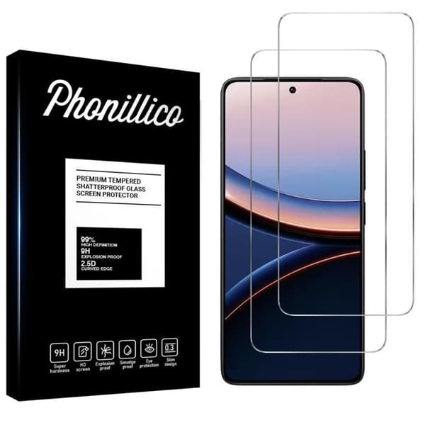 Härdat Glas - Phonillico® - Xiaomi Poco F7 ULTRA 5G - 2-pack - Repellenta mot repor - Skärmskydd
