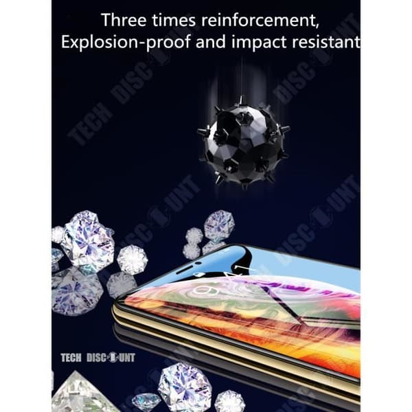 TD® filmskydd iphone härdat glasskärm XR komplett Skyddsglas kraftglas flexibelt motståndskraftig hårdhet anti repor fast