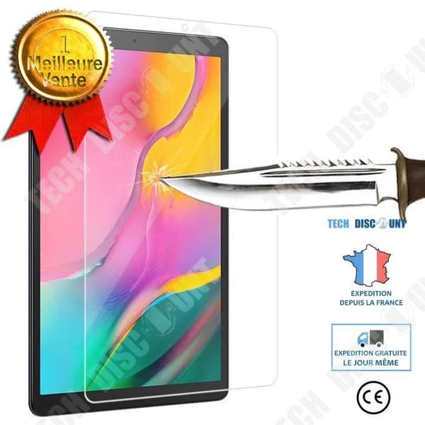 TD® Skärmskydd Samsung Galaxy Tab A 10.1 (2019) 10.1" SM-T510: 1- Skärmskydd i härdat glas - Starkt och hållbart