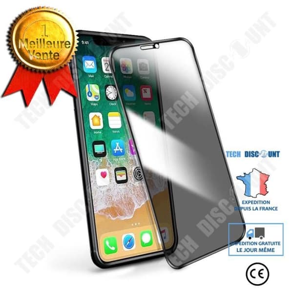 TD® iPhone12 svart härdad anti-fall integritetsfilm Apple Fashion Tempered Film Phone Film Firm