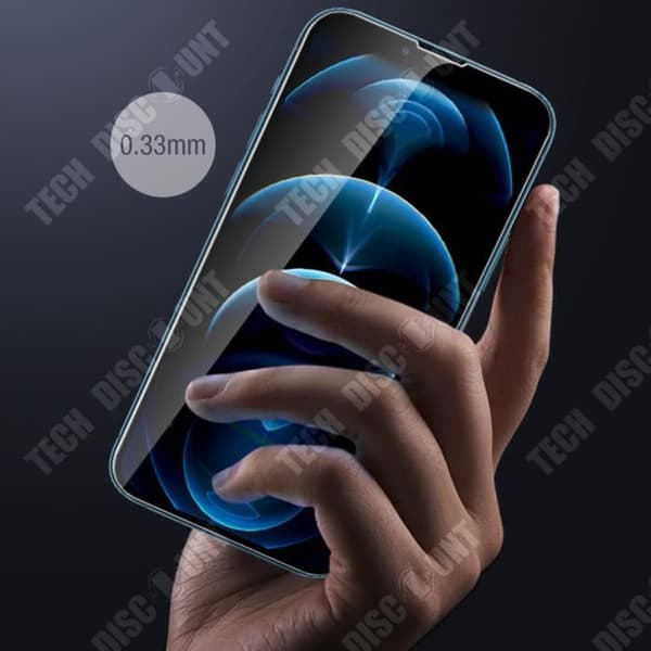 TD® högupplöst helskärmselektropläterad härdad film iPhone 13 Pro hög ljusgenomsläpplighet blankt metallhandtag