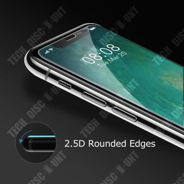 TD® iphone XS/X helskärmshärdat glas skärmskydd glas skyddande filmstyrka anti-hårdhet flexibelt glas