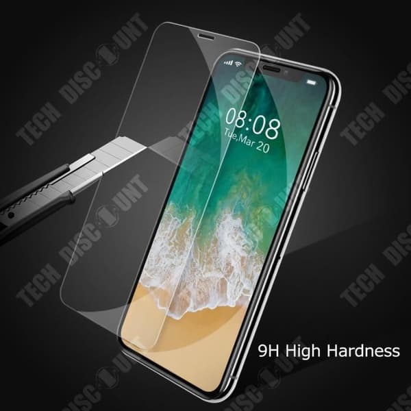 TD® iphone XS/X helskärmshärdat glas skärmskydd glas skyddande filmstyrka anti-hårdhet flexibelt glas