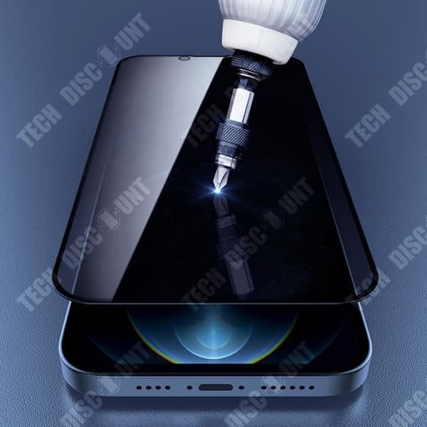 TD® Tempered Film HD Anti-Fingerprint and Privacy iPhone13 Pro MAX Full Sensitive Touch Screen Klart hål