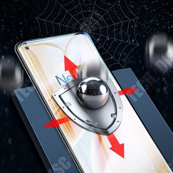 TD® Lämplig för ONEPLUS 9 pro mobiltelefon film HD 3D krökt anti-fall fruset helfilm härdat glas