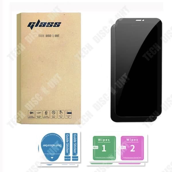 TD® Film anti-pick iPhone 12 2PCS Stark motstånd mot fingeravtryck Rep och nötning Resistent mot blängande