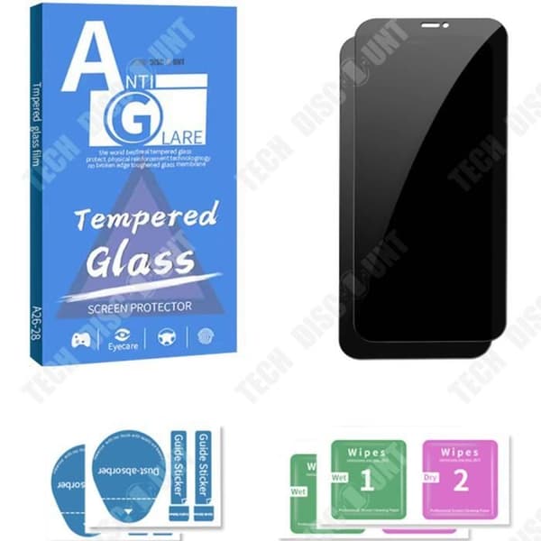 TD® Film anti-spår iPhone 12 pro 2PCS Stark anti-fingeravtryck Anti-titt vid 30 grader Rep och slitage beständig