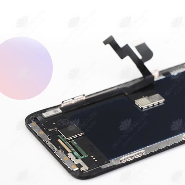 HTBE® Mobiltelefon film helskärmsskydd kant anti-fall anti-fall glasfilm iPhone X svart pekskärm