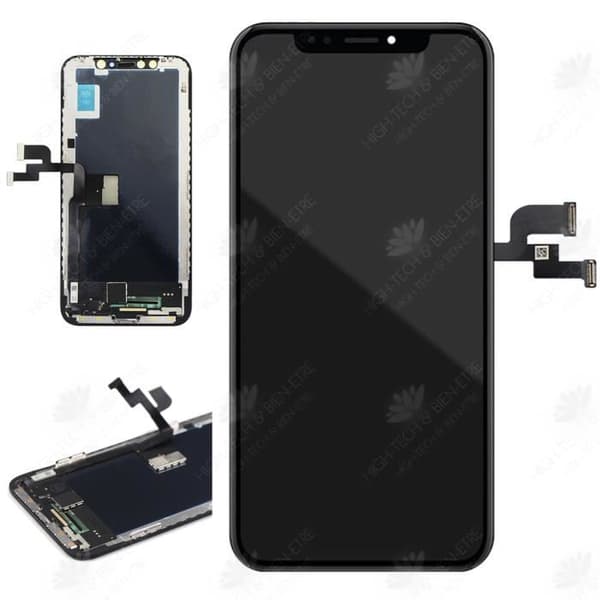 HTBE® Mobiltelefon film helskärmsskydd kant anti-fall anti-fall glasfilm iPhone X svart pekskärm