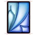 Miniatyrbild 4 av 6: Härdat glas - Phonillico® - iPad Air 13 tum M3 2025 - Paket med 2 - Repbeständig - Rengöringsdukar inkluderade
