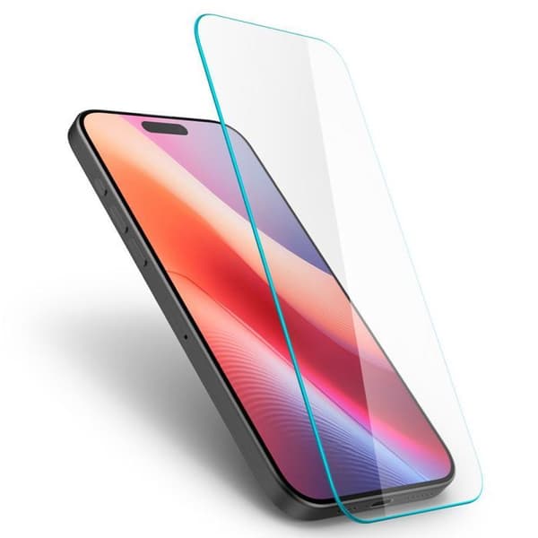 Härdat glas - Spigen - iPhone 16 Pro - Transparent - Reptålig - Optimalt skydd