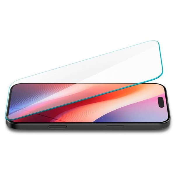 Härdat glas - Spigen - iPhone 16 Pro - Transparent - Reptålig - Optimalt skydd