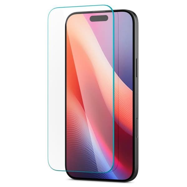 Härdat glas - Spigen - iPhone 16 Pro - Transparent - Reptålig - Optimalt skydd
