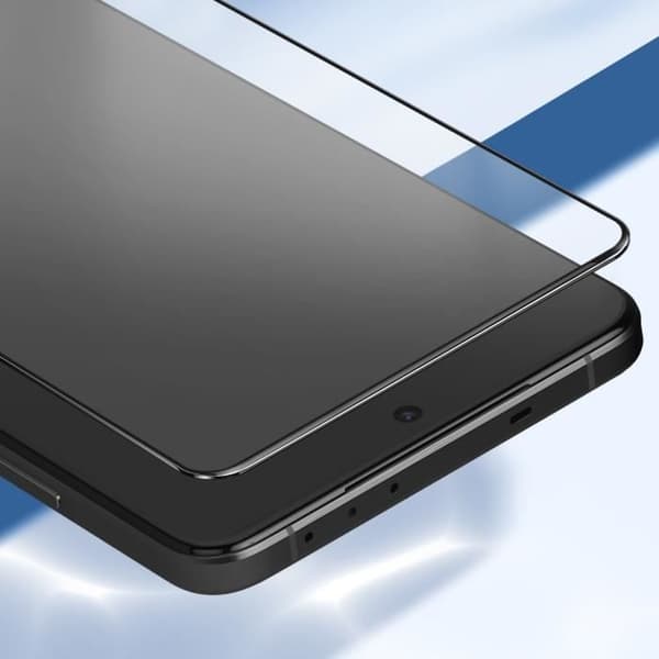 Skärmskydd i härdat glas för OnePlus 13, repbeständigt, svart