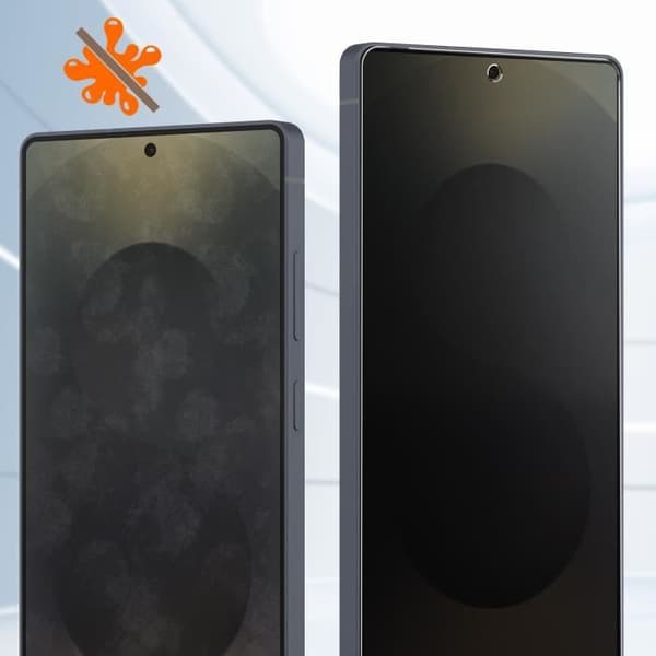 Härdat glas för Samsung Galaxy S25 Ultra Hårdhet 9H Anti-spion Svart