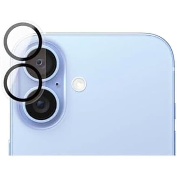 PanzerGlass Bild Perfekt Skydd för kameramål för Apple iPhone 16/16 Plus 2024 | Ultra hög klarhet glas