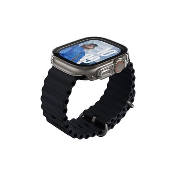 Verktyg för Apple Watch Ultra / Ultra 2 Snappie Full Body Slim Panzer Glass Svart transparent