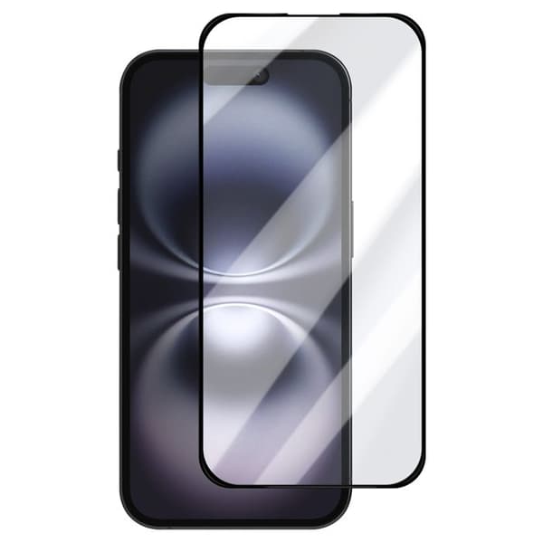 Film skärm iPhone 16 Hårdhet 9H - Härdat glas, Anti-spår