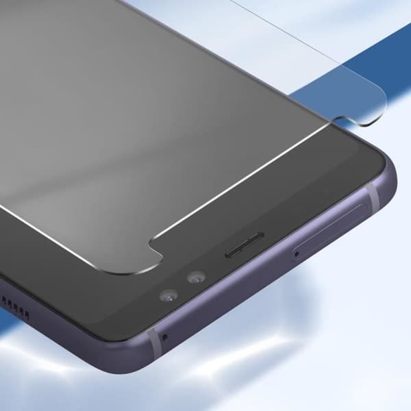 Härdat glas för Samsung Galaxy A8 Plus Hårdhet 9H Rep-beständig Transparent