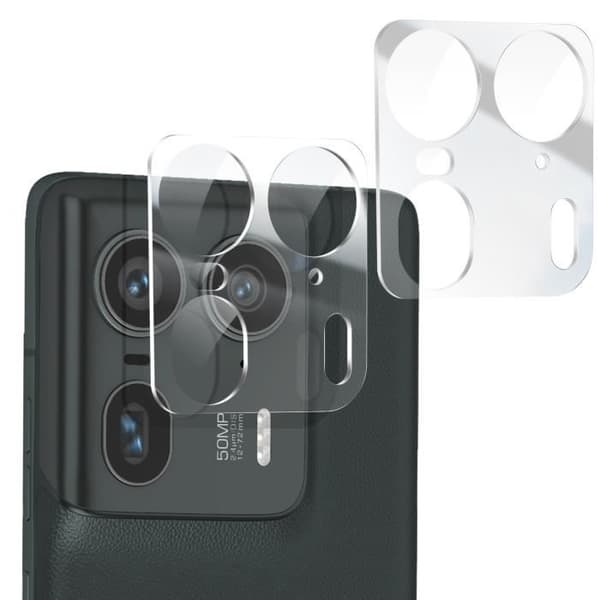 Härdat Glas Kamera för Motorola Edge 50 Ultra Repåtsbeständig 2-pack Transparent