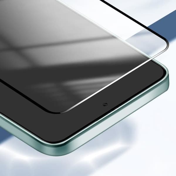 Härdat glas för Xiaomi Redmi Note 14, repbeständig, svart