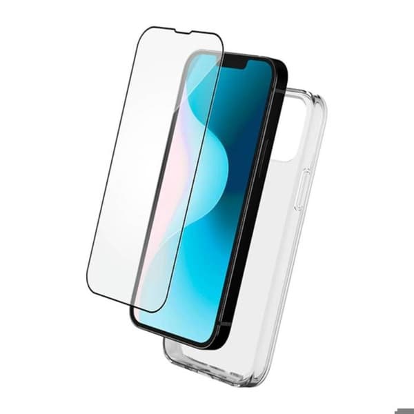 Coque och härdat glassfilm för iPhone 16 Plus - Skyddspaket 2 i 1