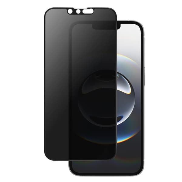 Härdat glas för iPhone 16e, anti-spionfilter, hållbart Panzer Glass svart