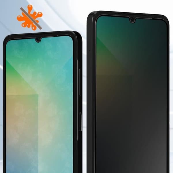 Härdat Glas för Samsung Galaxy A26 Antispy Hårdhet 9H Svart