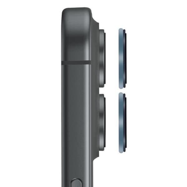 Härdat Glas Kamera för iPhone 16 Plus Hårdhet 9H Rep-och Stötbeständig Blå