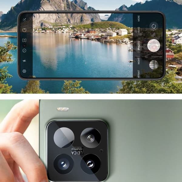 Skydd för kamera till Xiaomi 15 Härdat glas 9H Repbeständig svart