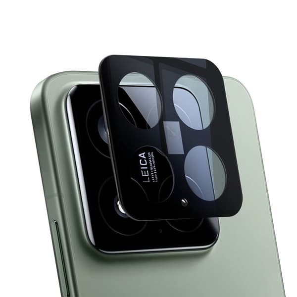 Skydd för kamera till Xiaomi 15 Härdat glas 9H Repbeständig svart