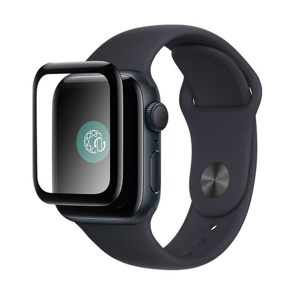 Skärmskydd för Apple Watch 7/8/9 45mm i 3D härdat glas Transparent