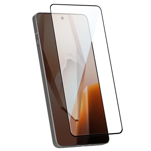 Härdat glas för OnePlus 13R, repbeständig, svart