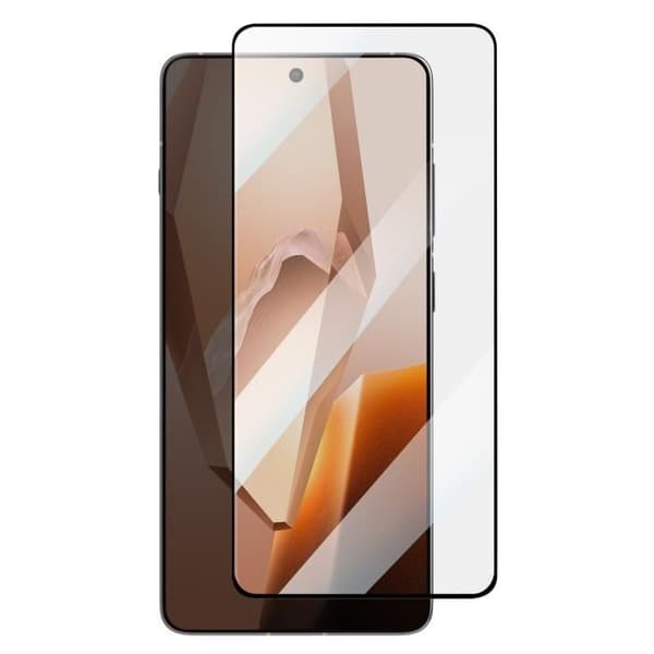 Härdat glas för OnePlus 13R, repbeständig, svart