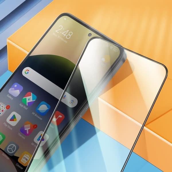 Skärmskydd för Xiaomi Redmi Note 14 4G Härdat glas Full Glue Mocolo Svart