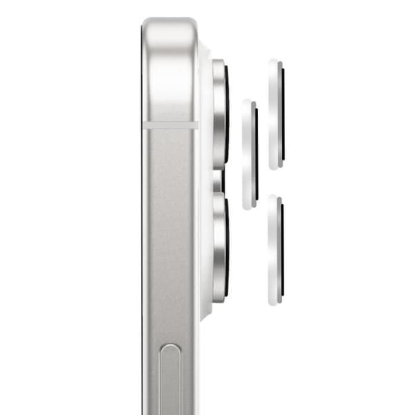 Härdat Glas Kamera för iPhone 16 Pro Hårdhet 9H Rep-resistant Silver