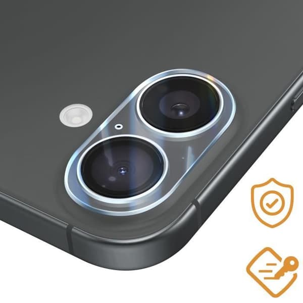 Härdat Glas Kamera för iPhone 16 Plus Hårdhet 9H Rep-сk УВ-генеринап Transparен
