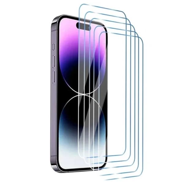 5-Pack iPhone 16 Pro Full Coverage Karkaistu lasi näytönsuoja HD