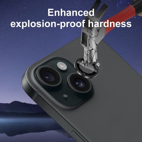 2-Pak iPhone 13 Pro & iPhone 13 Pro Max - Hærdet glas kamerabeskytter