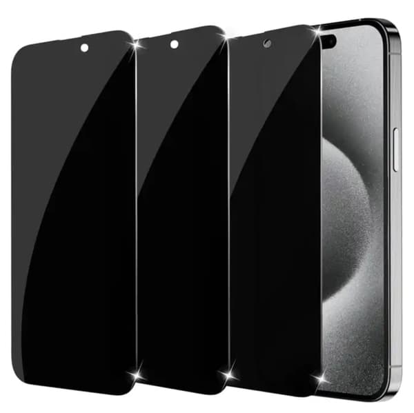 3-Pack iPhone 13 Pro Max - Skärmskydd Privacy i Härdat Glas
