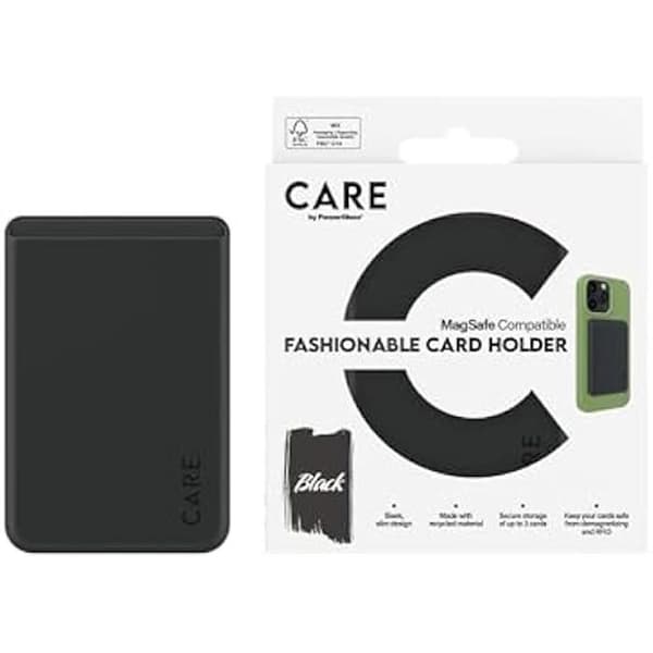 Kortfodral - PANZERGLASS - Care av Fashionable - Noir - Designad för iPhone - 55g