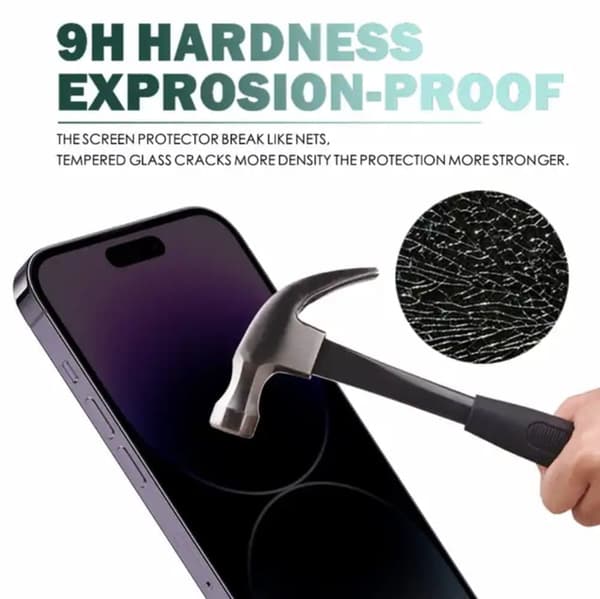 3-PAK iPhone 12 Pro Max - Privatliv Skærmbeskyttelse i Hærdet Glas