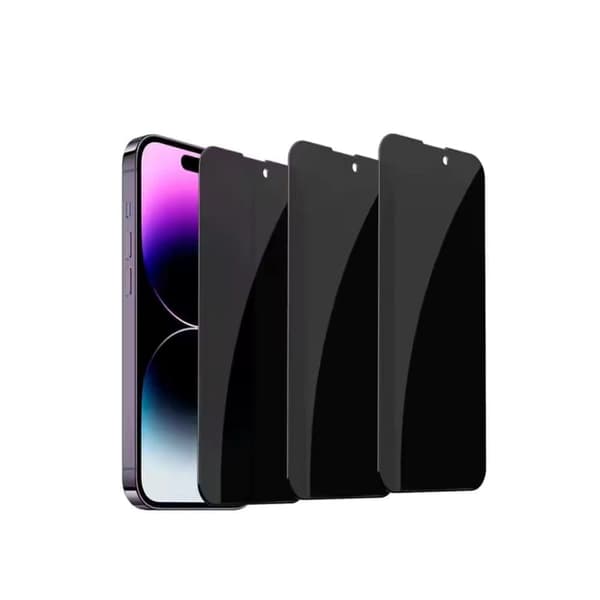 3-PAK iPhone 12 Pro Max - Privatliv Skærmbeskyttelse i Hærdet Glas