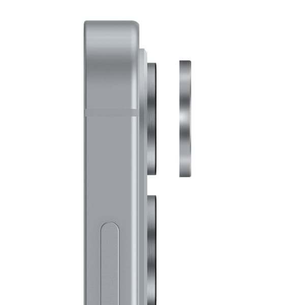 Skyddskamera för Samsung S25 Edge Härdat Glas Aluminiumkant Enkay Svart