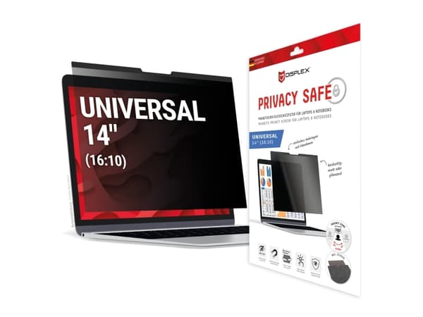 DISPLEX PRIVACY SAFE Blickschutzfilter für Laptop/ Notebook 14 (16:10)