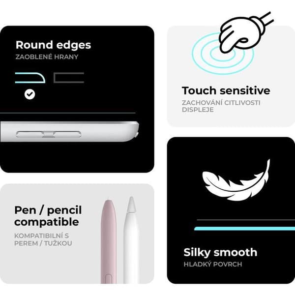 Skydd av härdat glas för iPad Pro 13 M4 med magnetisk applicerare Paperlike för ritning