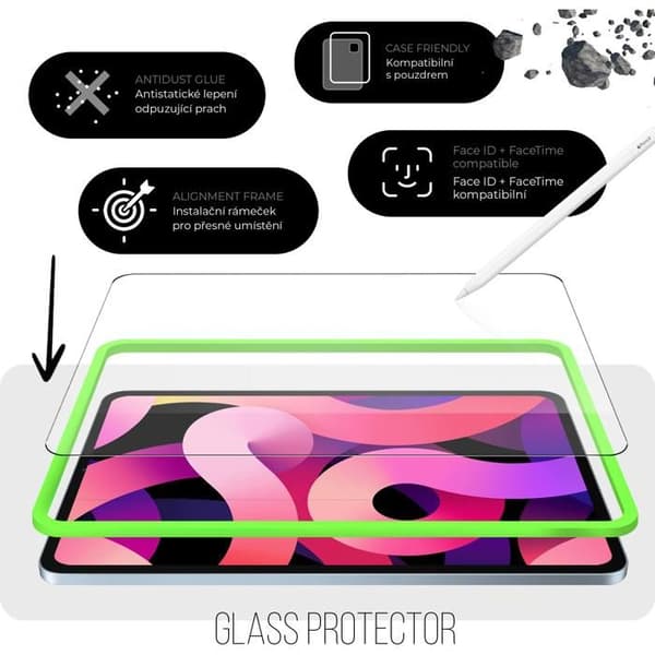 Skydd av härdat glas för iPad Pro 13 M4 med magnetisk applicerare Paperlike för ritning