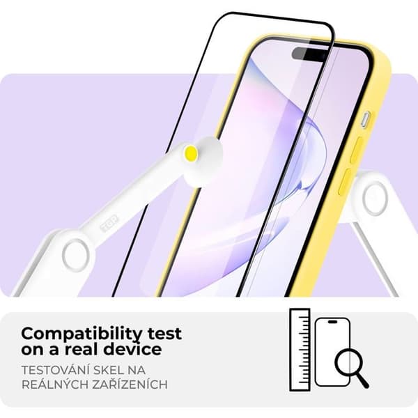 Skyddande härdat glas för iPhone 16 Pro, EXTREME EDITION med applicator för ökad hårdhet